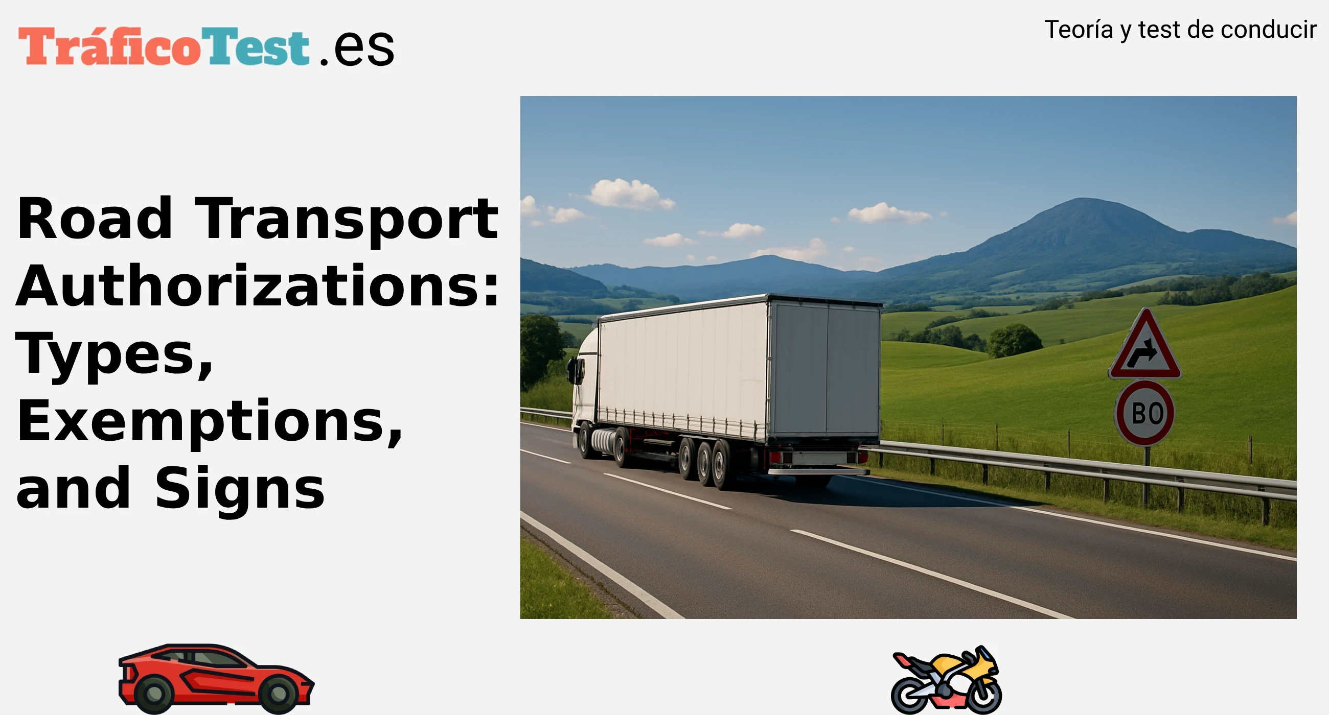 Road Transport Authorizations: Types, Exemptions, and Signs