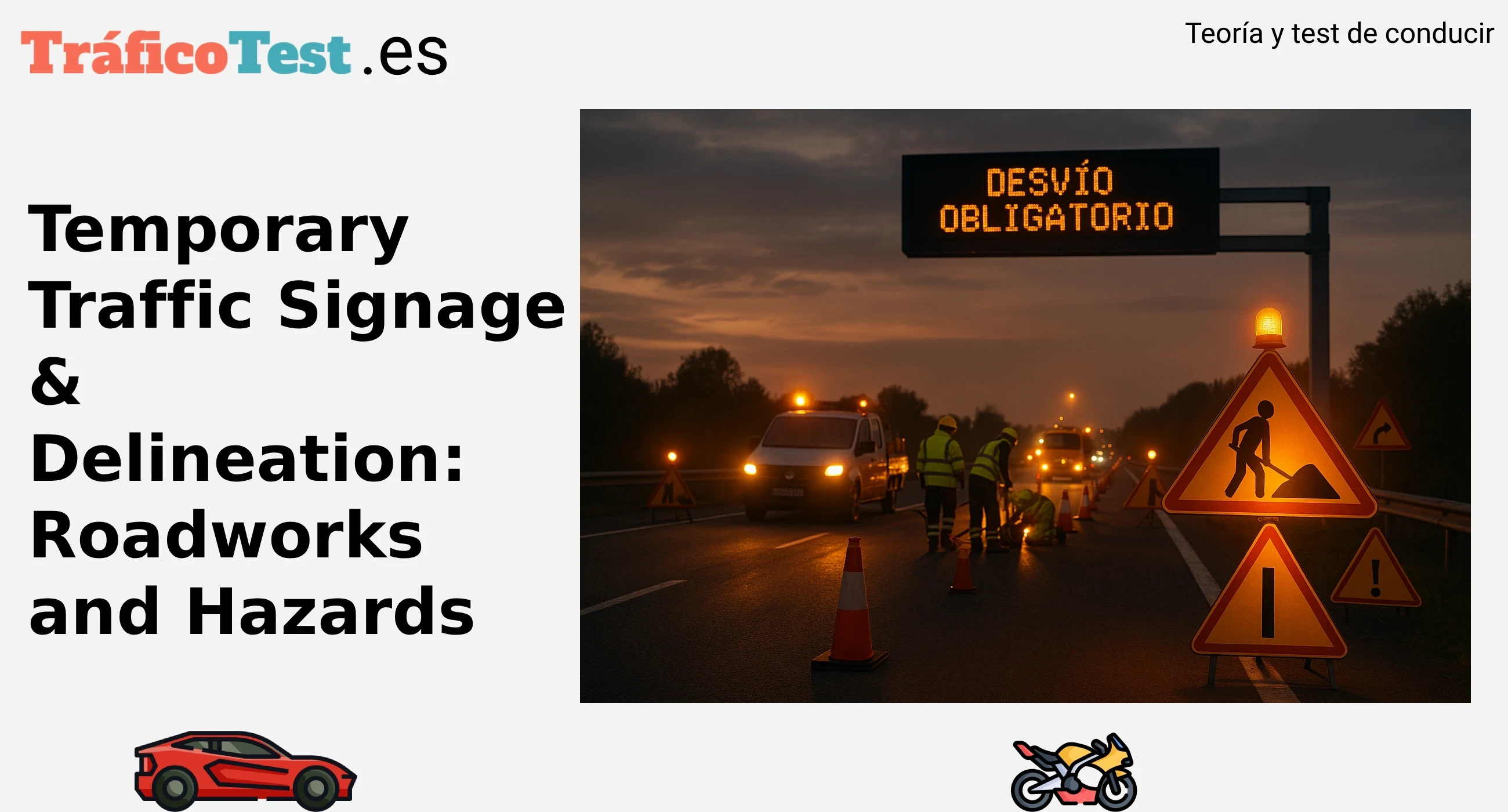 Temporary Traffic Signage & Delineation: Roadworks and Hazards