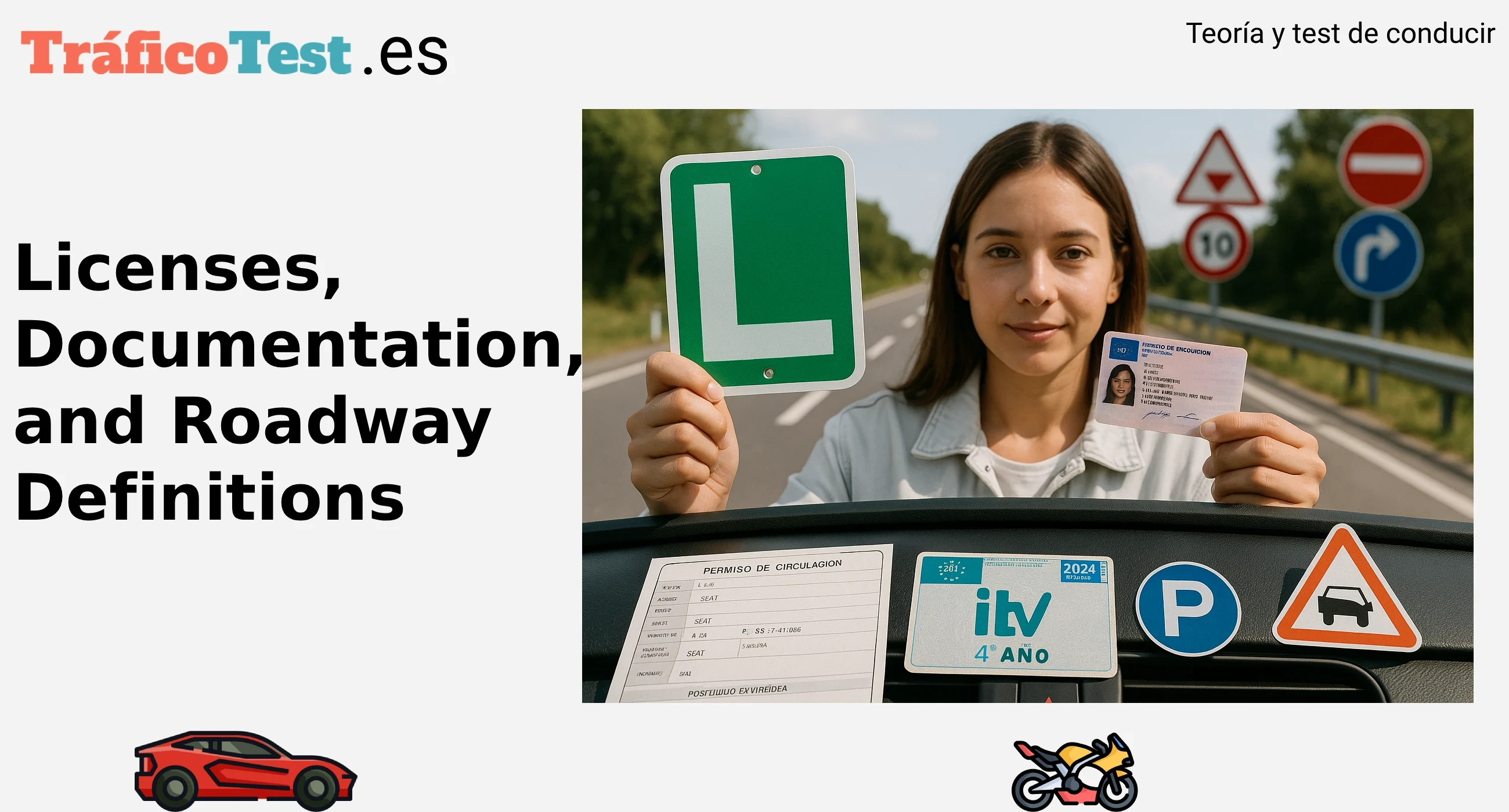 Vehicle documents, permits, road definitions AM