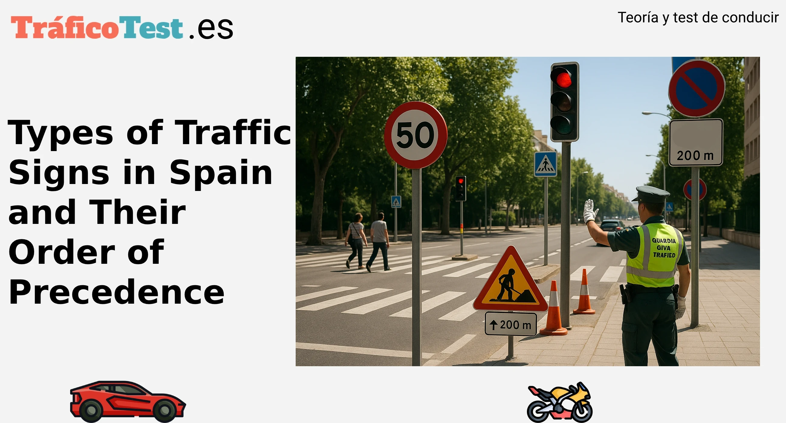 Types of Traffic Signs in Spain and Their Order of Precedence