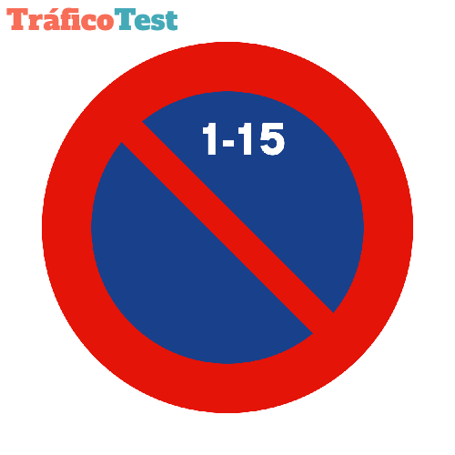 R-308c Estacionamiento prohibido la primera quincena