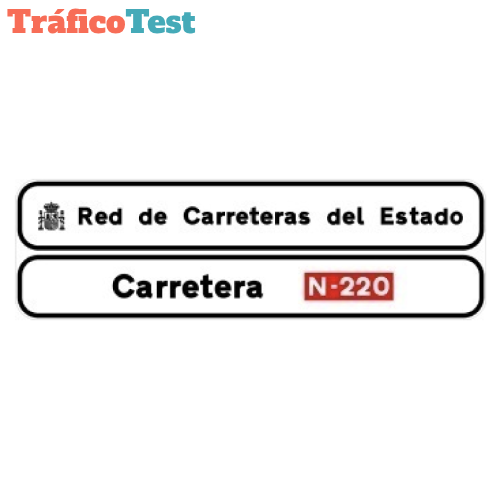 S-561 Cartel institucional en carretera convencional o carretera multicarril