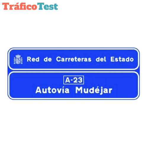 S-562 Cartel institucional en autopista o autovía