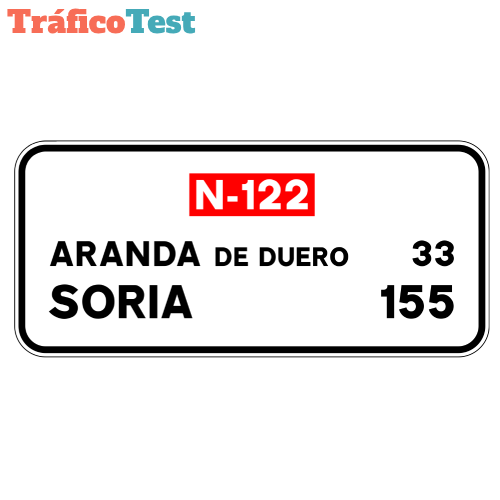 S-600 Confirmación de poblaciones en un itinerario por carretera convencional