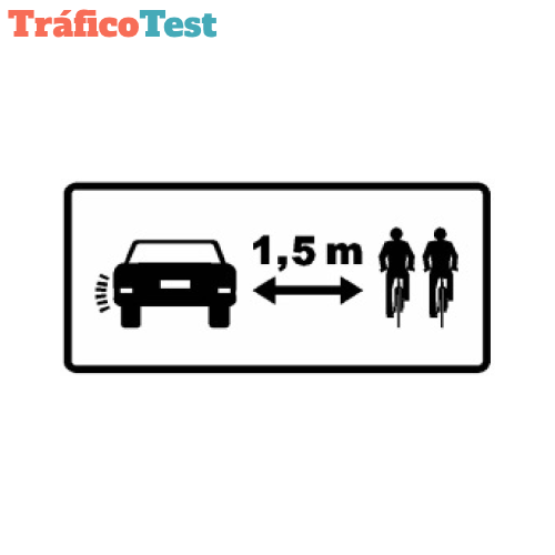 S-891 Distancia lateral en adelantamiento a ciclista