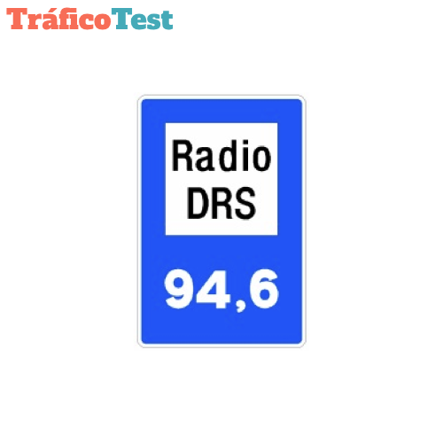 S-950 Radiofrecuencia de emisoras específicas de información sobre carreteras