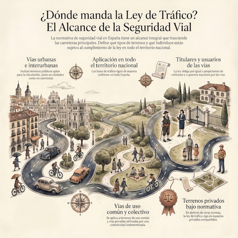 Ámbito de aplicación de las normas sobre tráfico