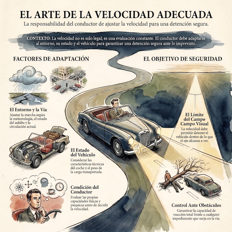 Adecuación de la velocidad a las circunstancias