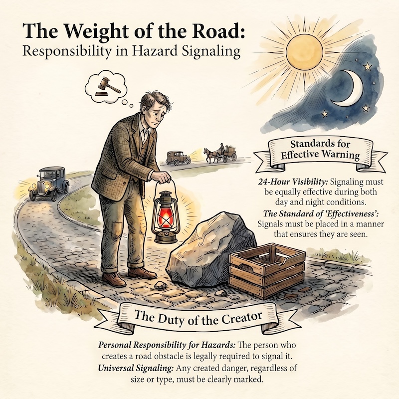 Signaling of obstacles and hazards