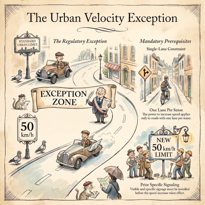 Speed ​​limits on urban roads and crossings