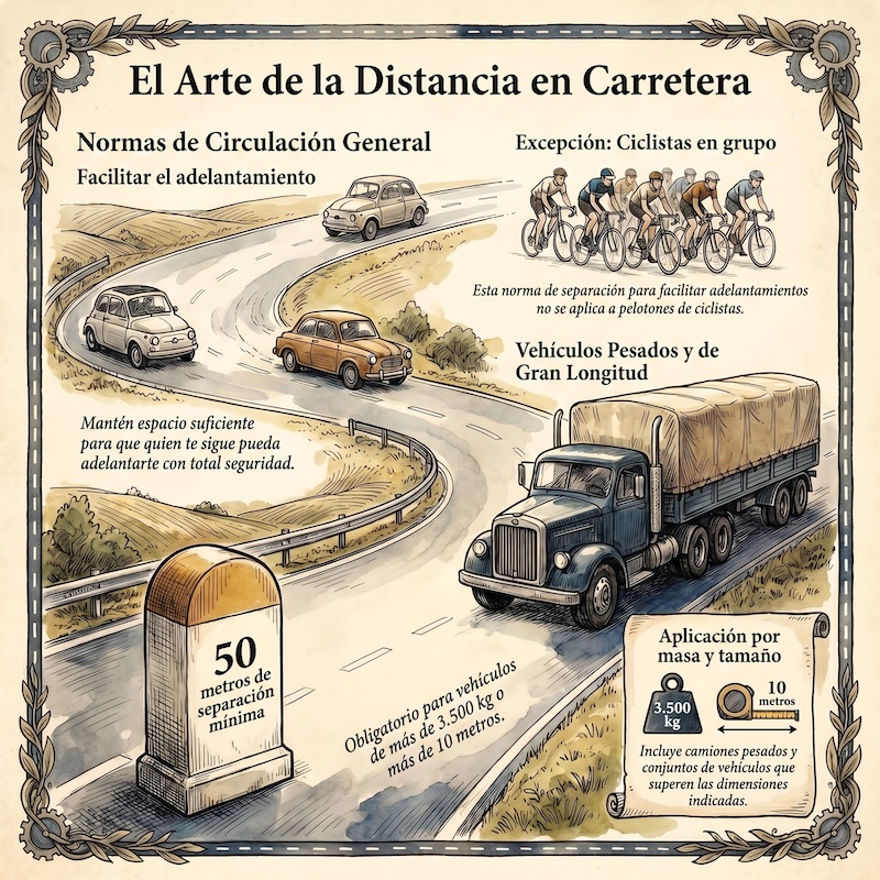 Distancias entre vehículos