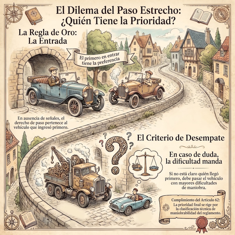 Tramos en obras y estrechamientos