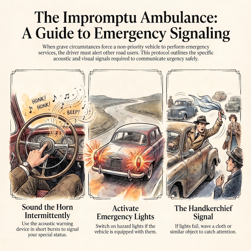 Non-priority vehicles in emergency service