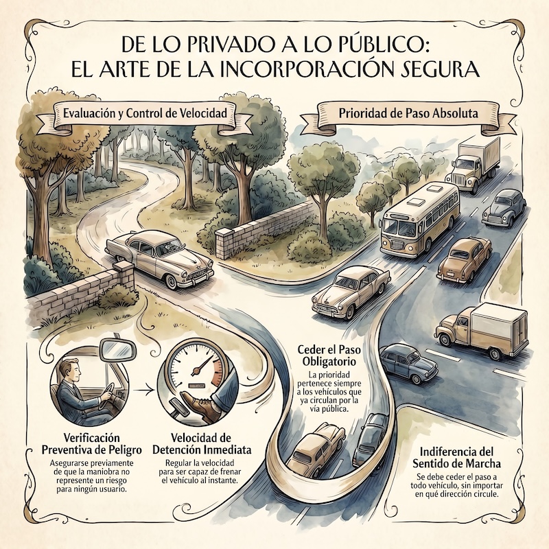 Obligaciones de los conductores que se incorporen a la circulación