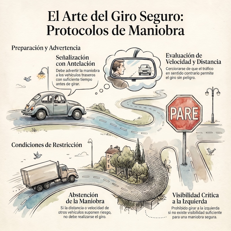 Cambios de vía, calzada y carril