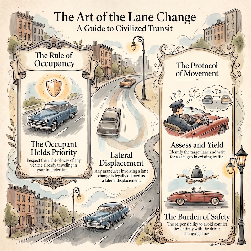 Track, carriageway and lane changes