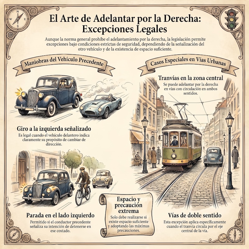 Adelantamiento y circulación paralela