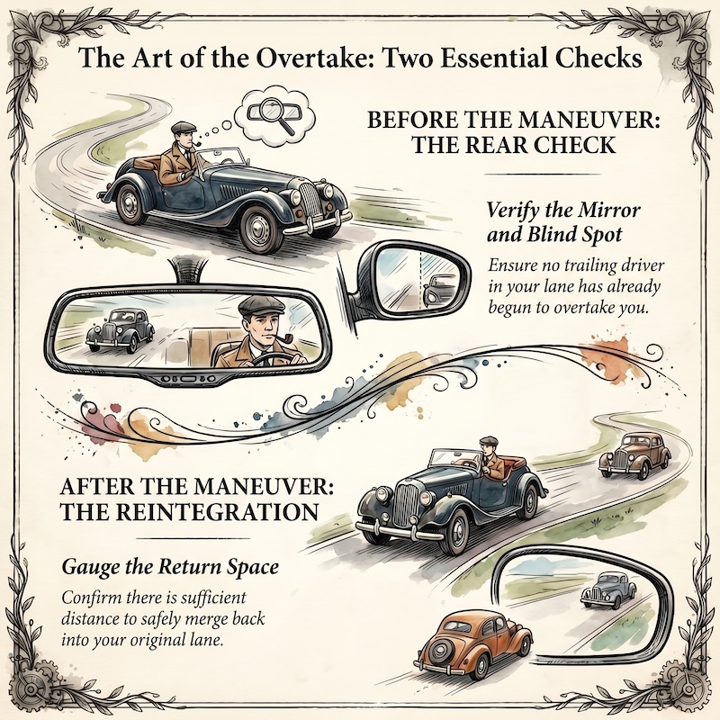 Obligations of the overtaker before starting the maneuver