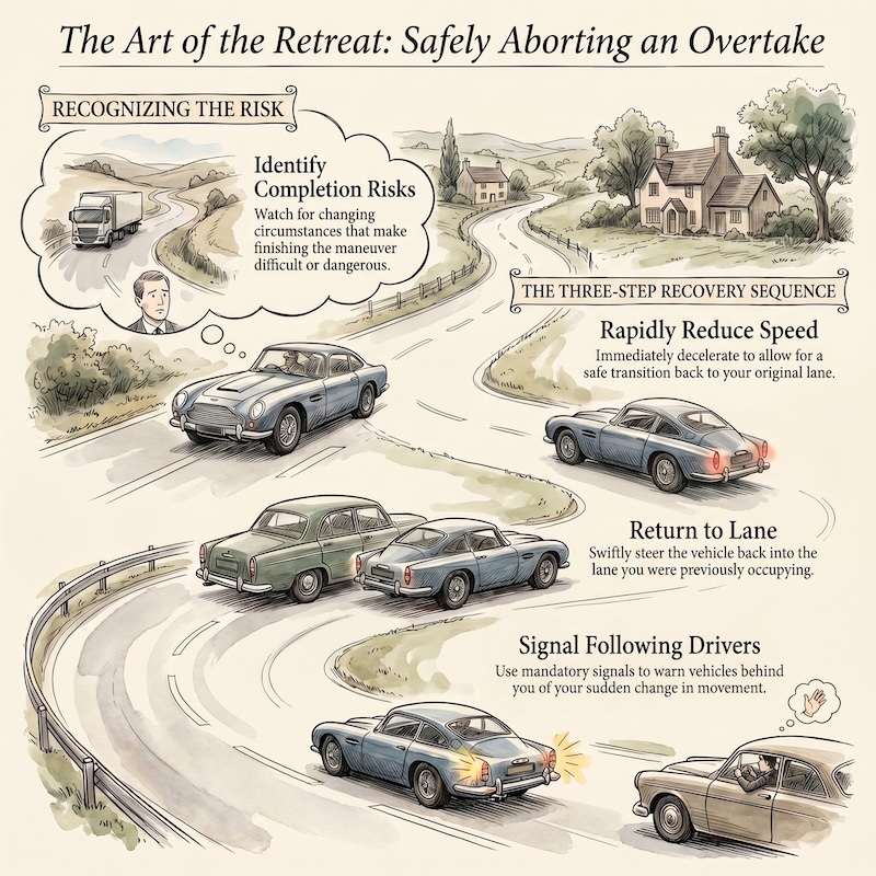 Obligations of the overtaker during the execution of the maneuver
