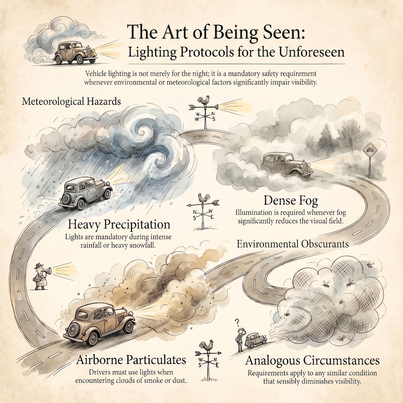 Conditions that reduce visibility