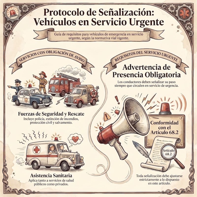 Advertencias de los vehículos de servicios de urgencia