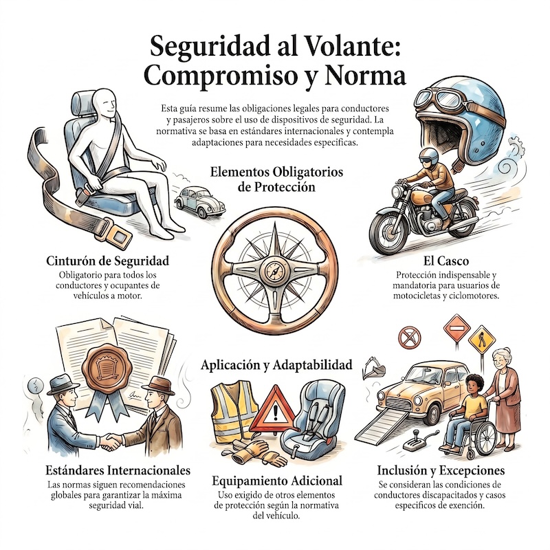 Obligatoriedad de su uso y excepciones