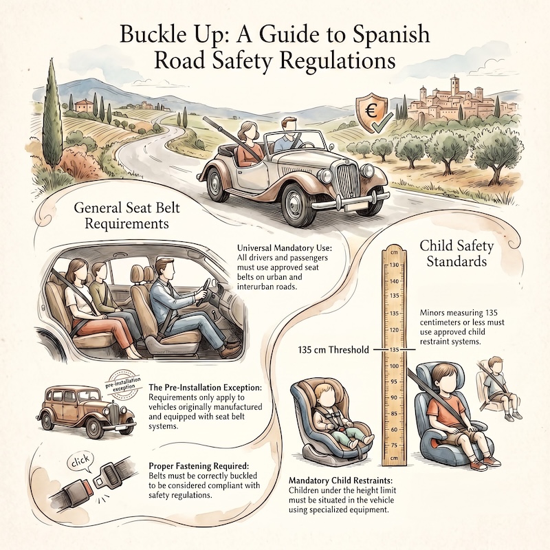 Approved seat belts and child restraint systems