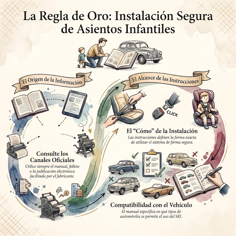 Cinturones de seguridad y sistemas de retención infantil homologados