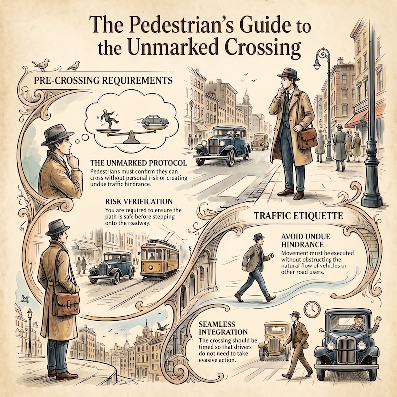 Pedestrian crossings and road crossings