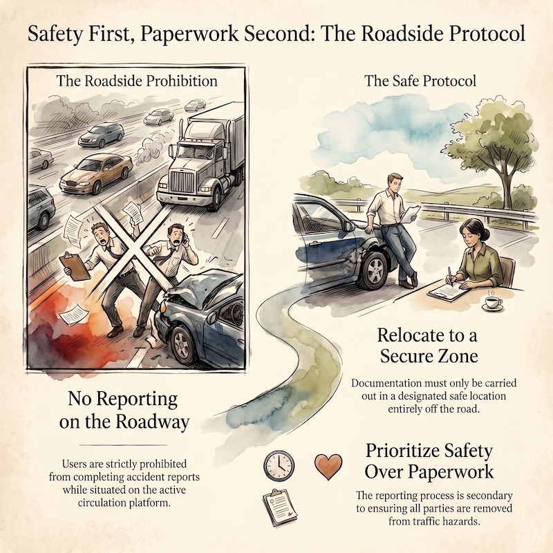 Vehicle immobilization and falling load