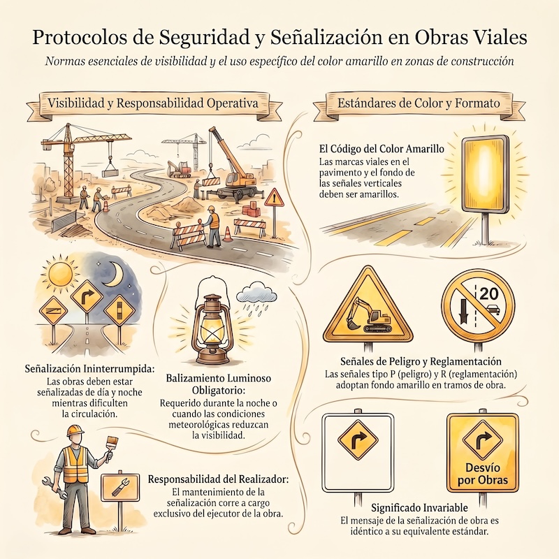 Señalización de las obras