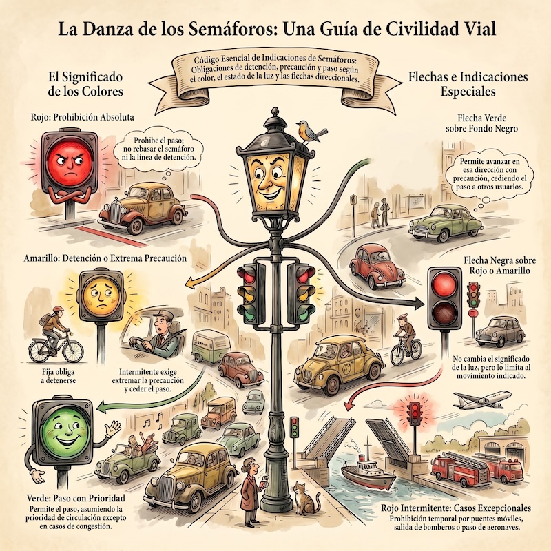 Semáforos circulares para vehículos