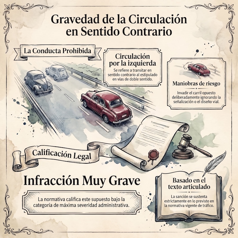 Sentido de la circulación